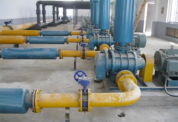 化工行业用罗茨久久99精品国产麻豆婷婷洗澡沼气输送案例